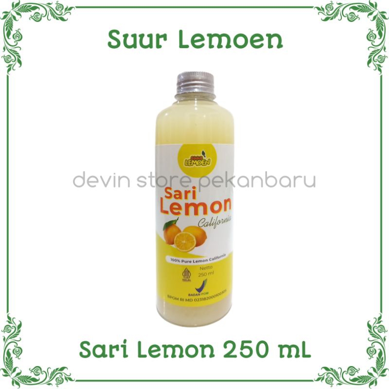 	 Suur Lemoen 250 mL / Lemovita Sari Lemon Fresh 250 mL / Jus Lemon Murni Alami	