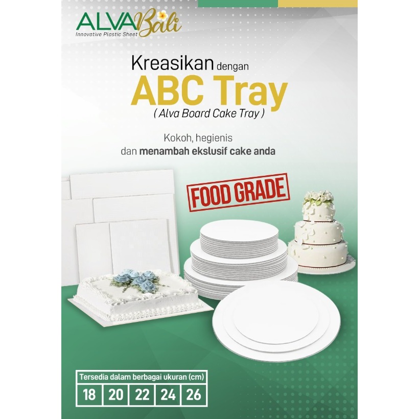 

Tatakan Alas Kue Kotak (1 Paket Isi 6 Pcs) 18 x 18 cm / 20x20 cm / 22x22cm / 24x24Cm Cake Board Cake Base