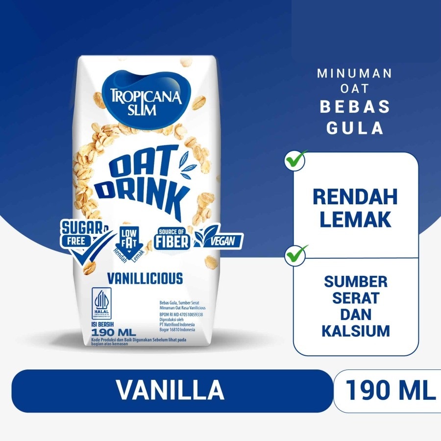 

Tropicana Slim Oat Drink Vanillicious 190 mL