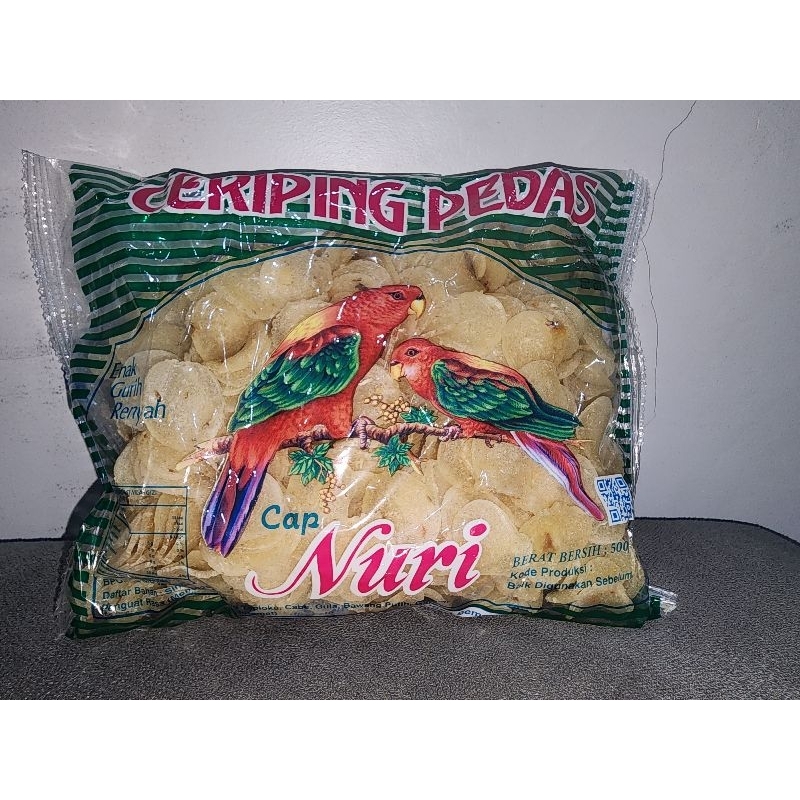 

Keripik Ceriping Pedas Cap Nuri Enak Gurih Renyah Kemasan 500 Gram
