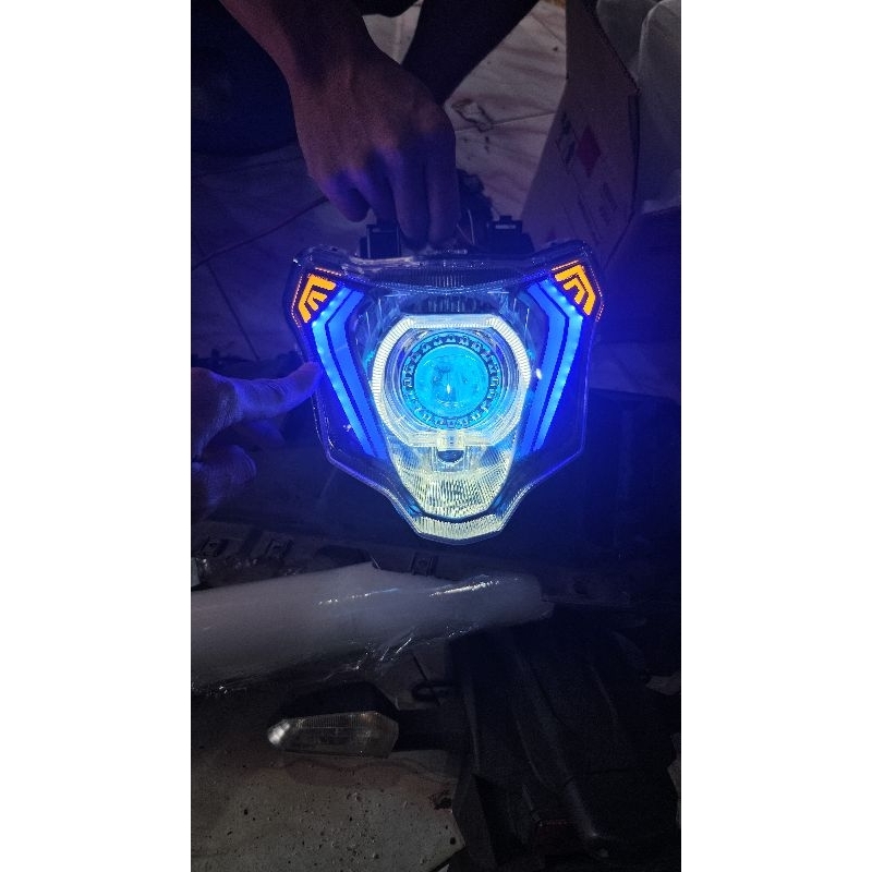 headlamp new vixion advance custom drl nvl nva old vixion