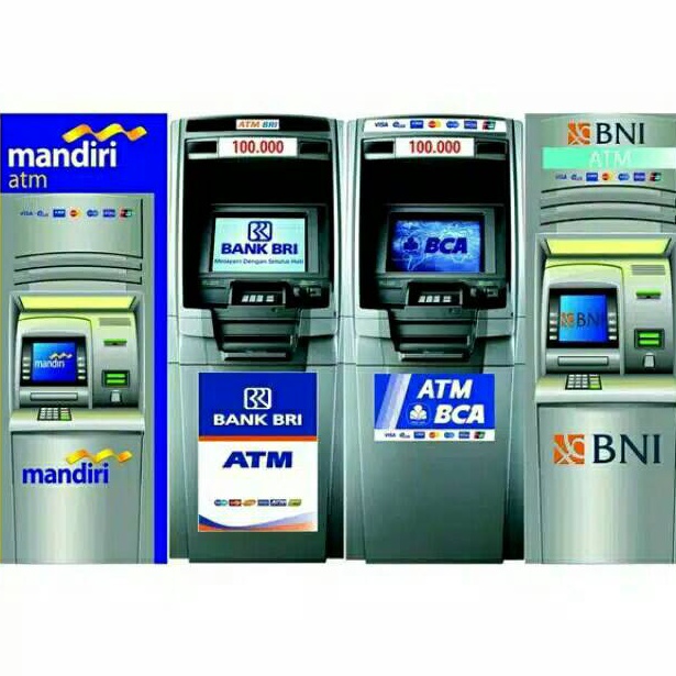 HOT SALE Sticker kulkas 1 pintu dan 2 pintu motif ATM