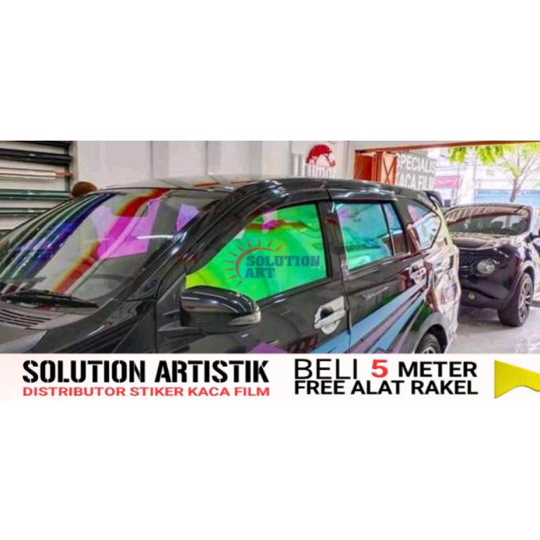 READY STIKER KACA FILM PELANGI CHAMELOON  KACA FILM RAINBOW