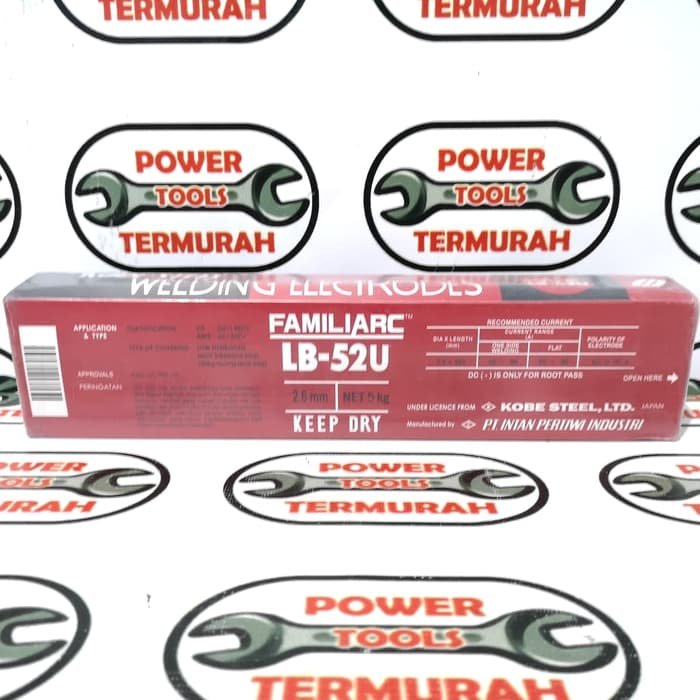 

Kawat Las KOBE LB-52U 2.6mm (5kg) LB52 LB 52U Welding Electrode Steel