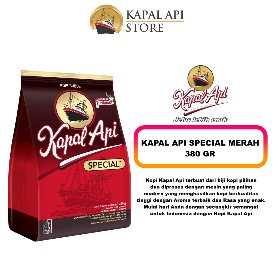 

kapal api special merah 350gr - kopi kapal api 350g