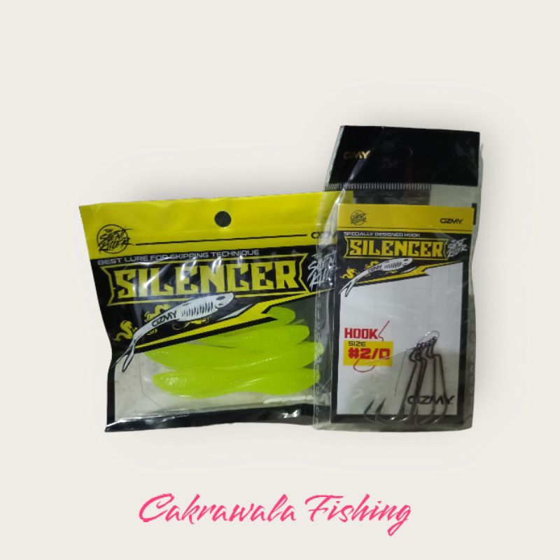 paket ozmy super baby silencer  + hook 2/0