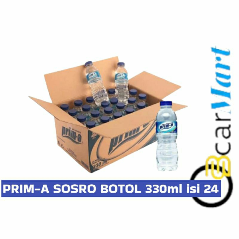 

DEPO PrimA Air Mineral isi 24 PRIM-A Botol 330 ml dari SOSRO