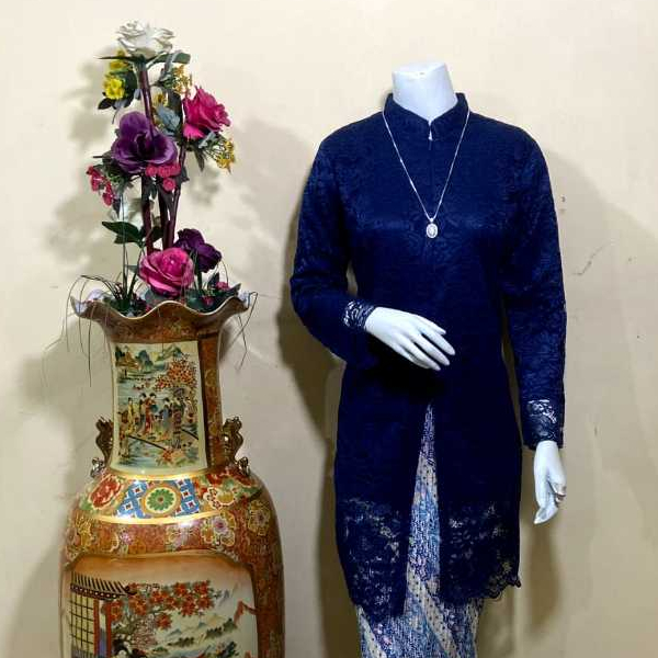 Atasan Kebaya Tunik Brokat Modern Kebaya tunik Sanghai Terbaru Kebaya Pesta Kekinian