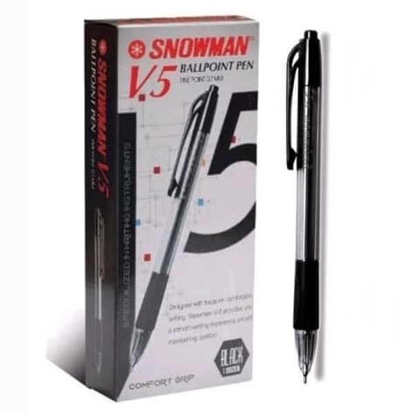 

Promo Pulpen SNOWMAN V5 7 MM isi 12 7MM Pena Pen 67