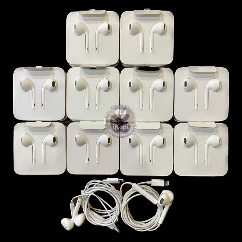 Headset EarPhone EarPods lightníng 8 pin connector 8 iPhöne second original 2nd Applë headphone supp