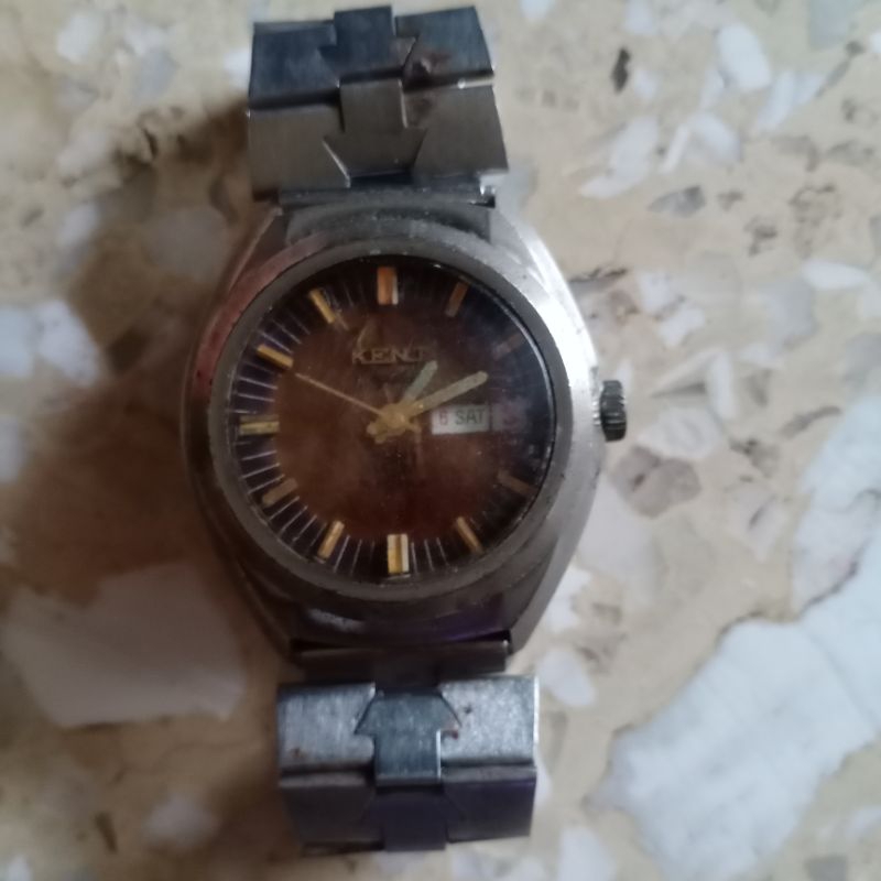jam Kent automatic minus rusak vintage watch