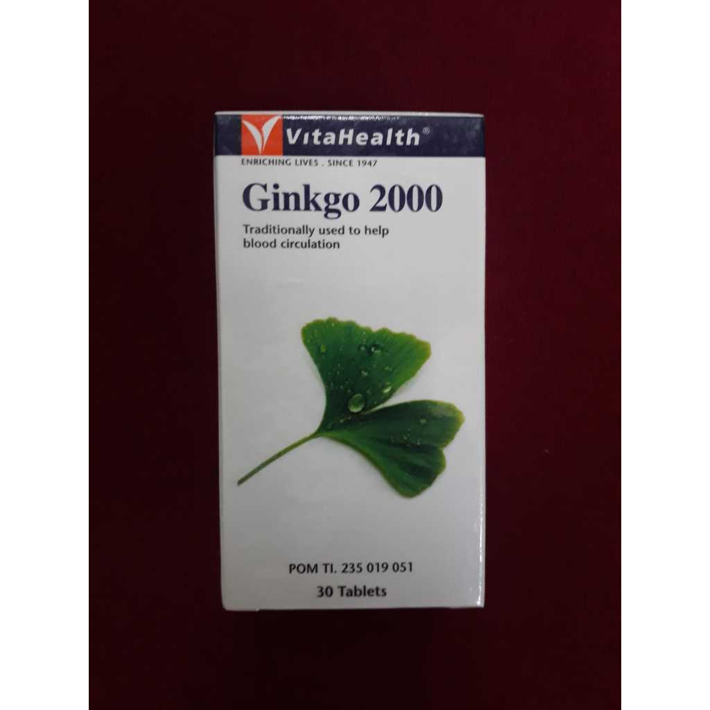 Vitahealth Ginkgo 2000mg VitaHealth 30's - Untuk Kesehatan Otak