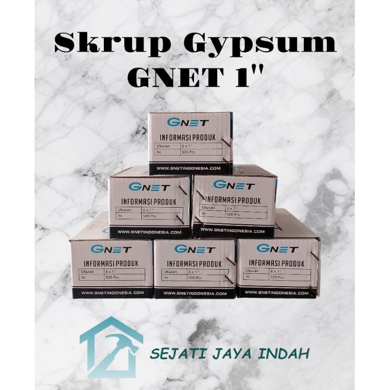 Skrup Gypsum GNET Skrup Baja Ringan Murah 1''