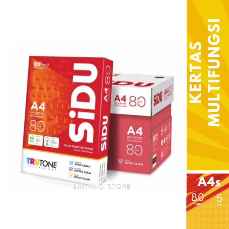 

kertas hvs sidu A4 80 gsm