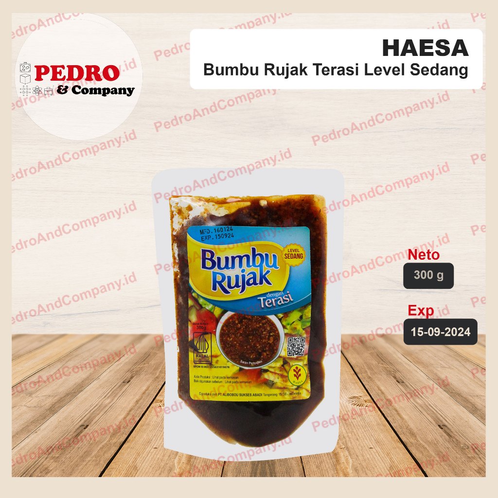 

Bumbu rujak dengan TERASI level SEDANG 300 gram