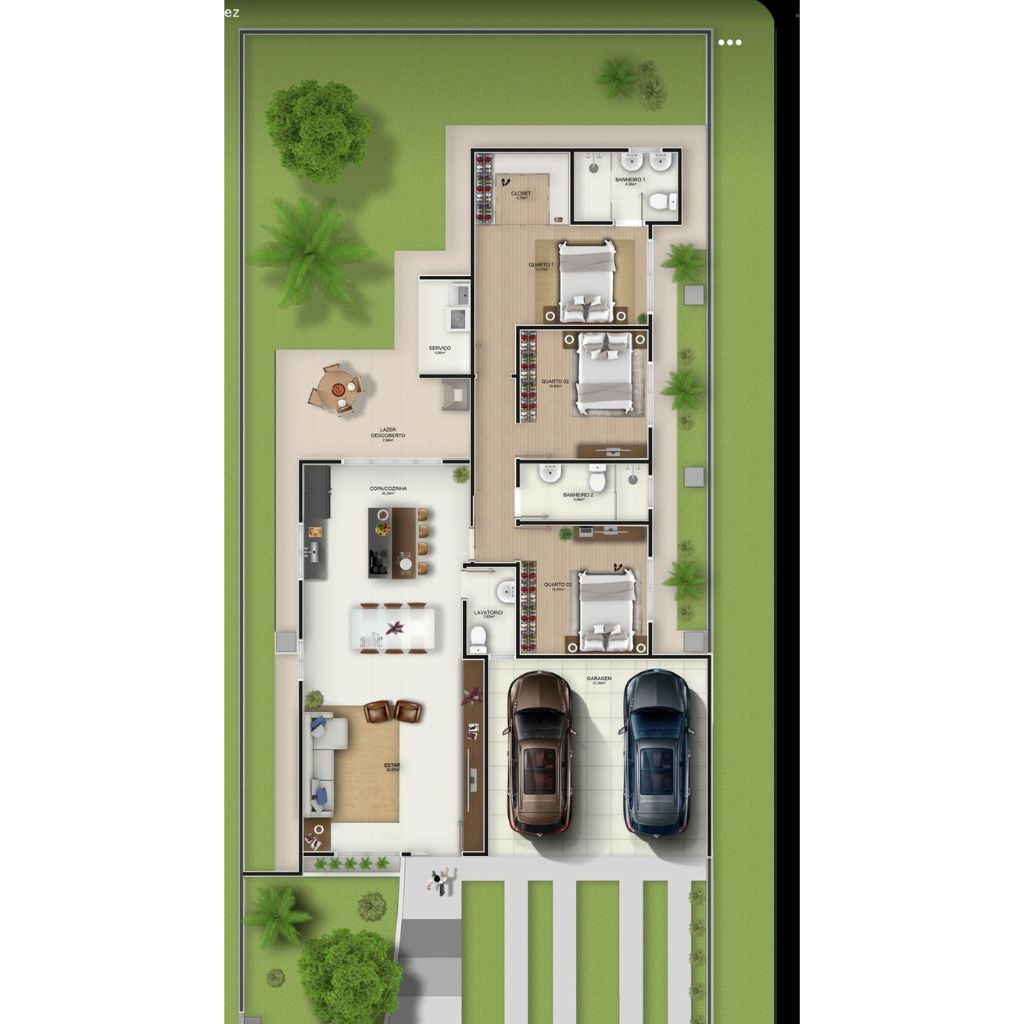 Desain denah rumah dengan konsep minimalis 1 lantai