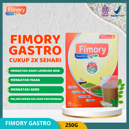 

GFD FIMORY GASTRO - Minuman Umbi Garut Atasi Asam Lambung Menahun dan GERD Halal dan Sudah BPOM