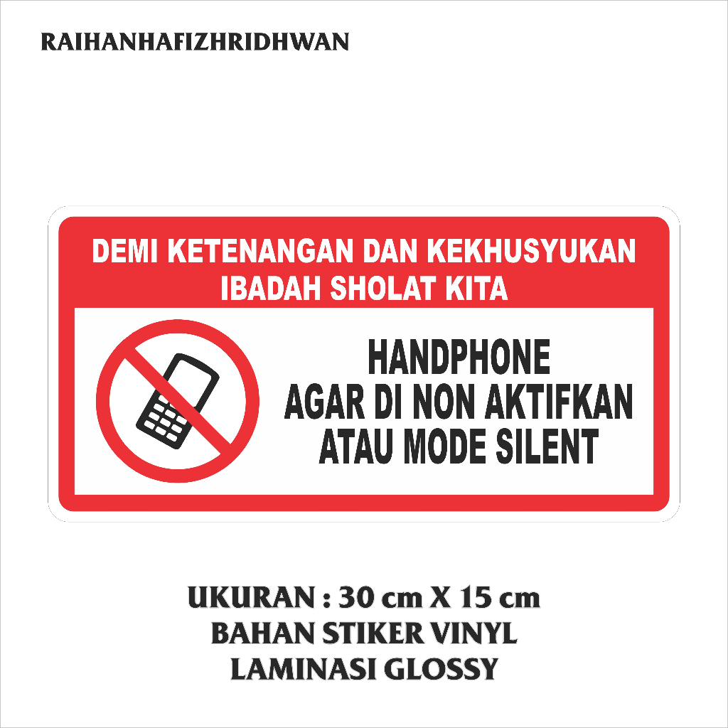 

STIKER VINYL NON AKTIFKAN HP