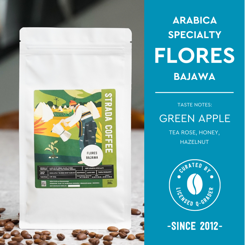 

Special Kopi Flores Bajawa Arabica Strada Coffee 200 gram (Biji / Bubuk)