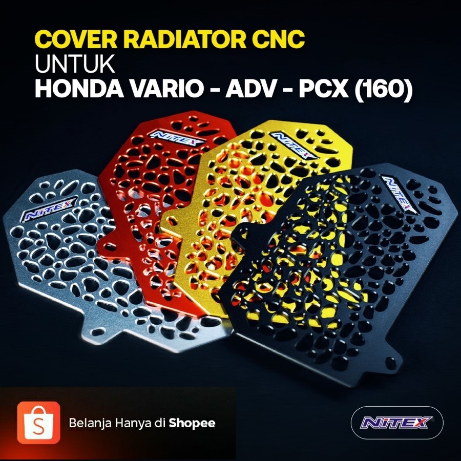 NITEX Cover Radiator Alumunium CNC Honda Vario 160 ADV 160 PCX 160