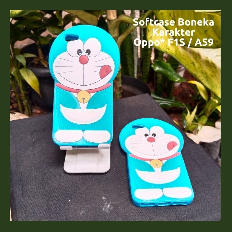Fashion Case Oppo F1S / A59 (Compatible) Softcase Silikon Karakter Boneka 3D Lucu Lentur Presisi Cas