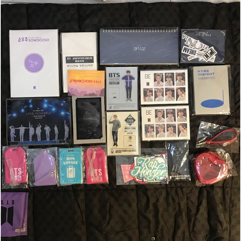 BTS official merch merchandise sowozoo postcard book luggage tag lanyard notebook fila 5th muster ja