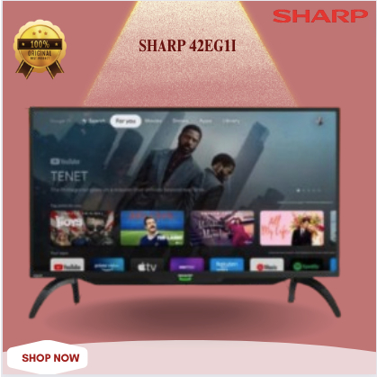 SHARP LED TV 42inch 42EG1I Full HD Google Android TV/42 EG1I/42EG1I/LED TV 42inch FULL HD/SHARP LED TV 42inch BERGARANSI