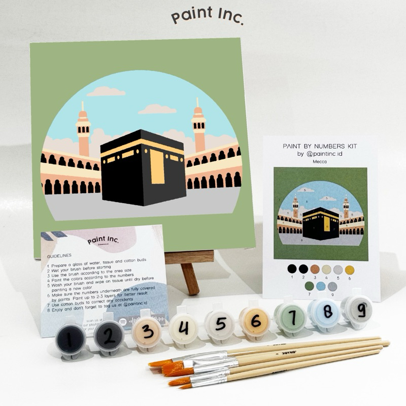 

Paint by Numbers Kit: Mecca | Paint Inc. ID | Painting Kit | Paint by Number | Gifts | Hadiah | Hampers