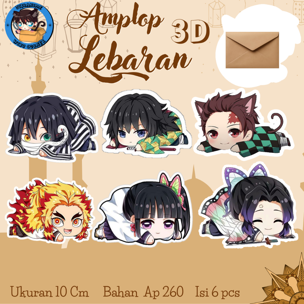 

Amplop 3D kimetsu no yaiba part 2