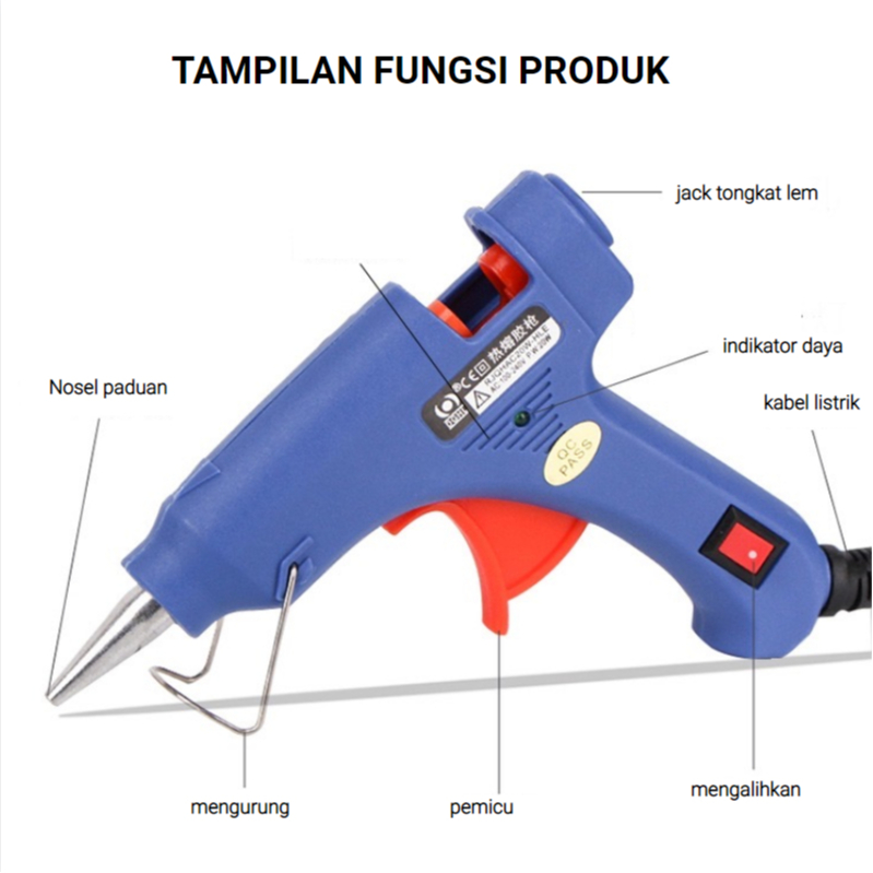 

GUN LEM / GLUE GUN / ALAT LEM TEMBAK V-TRO / MONTANA BESAR