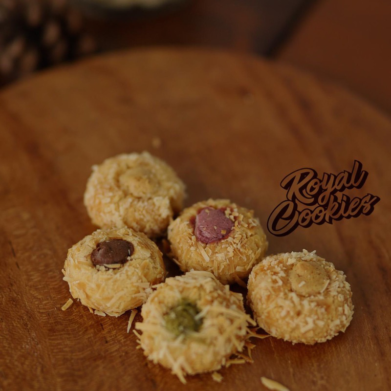 

Thumbprint Cheese premium cookies coklat,strawberry renyah