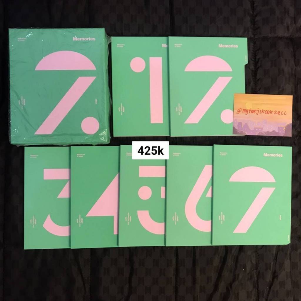 bts official memories 2020 bluray fullset unsealed - pc photocard dvd