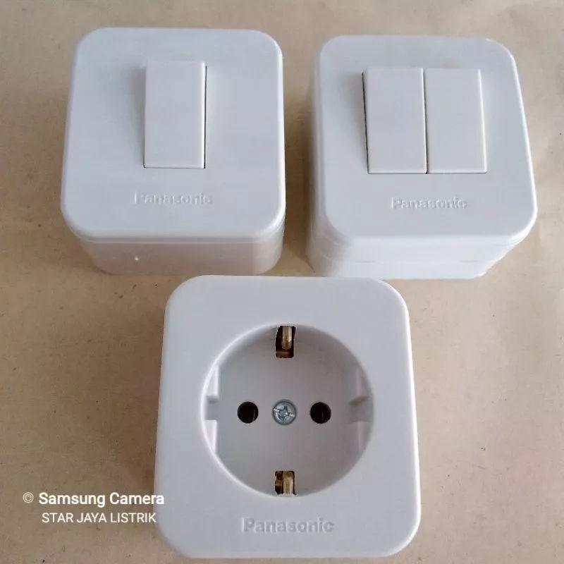 Saklar Panasonic Outbow (OB) Saklar Engkel, Saklar Seri, Stop Kontak