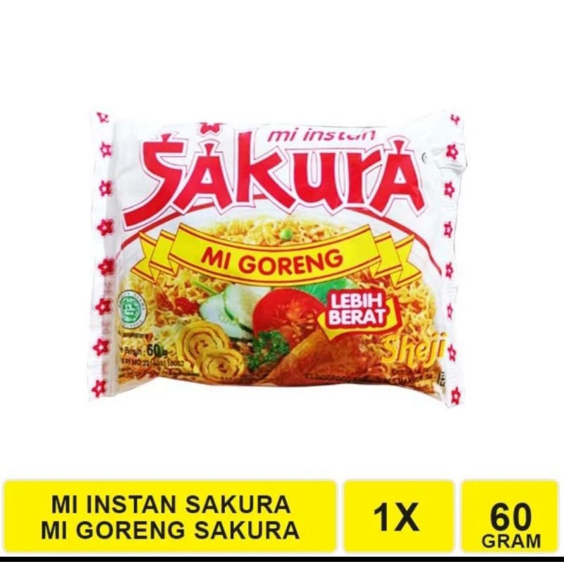 

mie sakura isi 5pcs