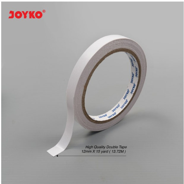 

Double Tape Joyko 12 mm x 15 yard Satuan Roll