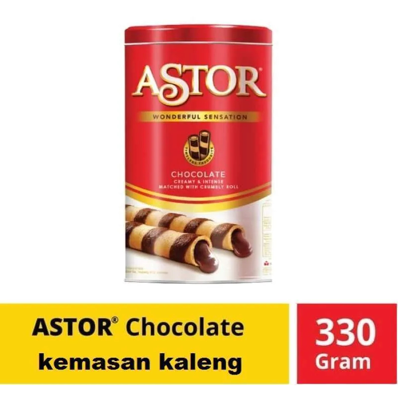 

Astor chocolate wafer 330gr kaleng Ready Exp Dec 2025 Gratis Kardus