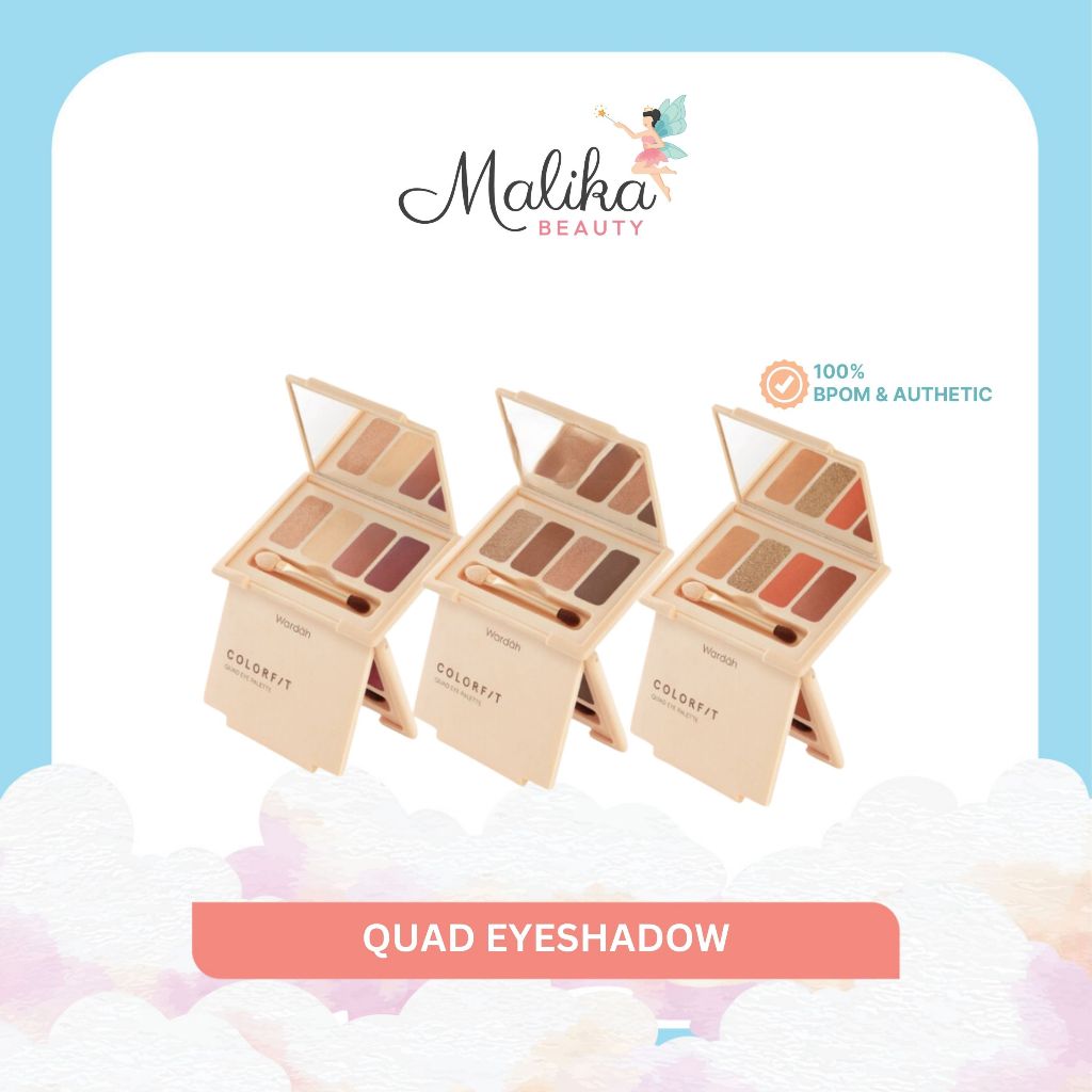 Malika Beauty | WARDAH Colorfit Quad Eye | Eyeshadow Pallete | Eyeshadow Wardah