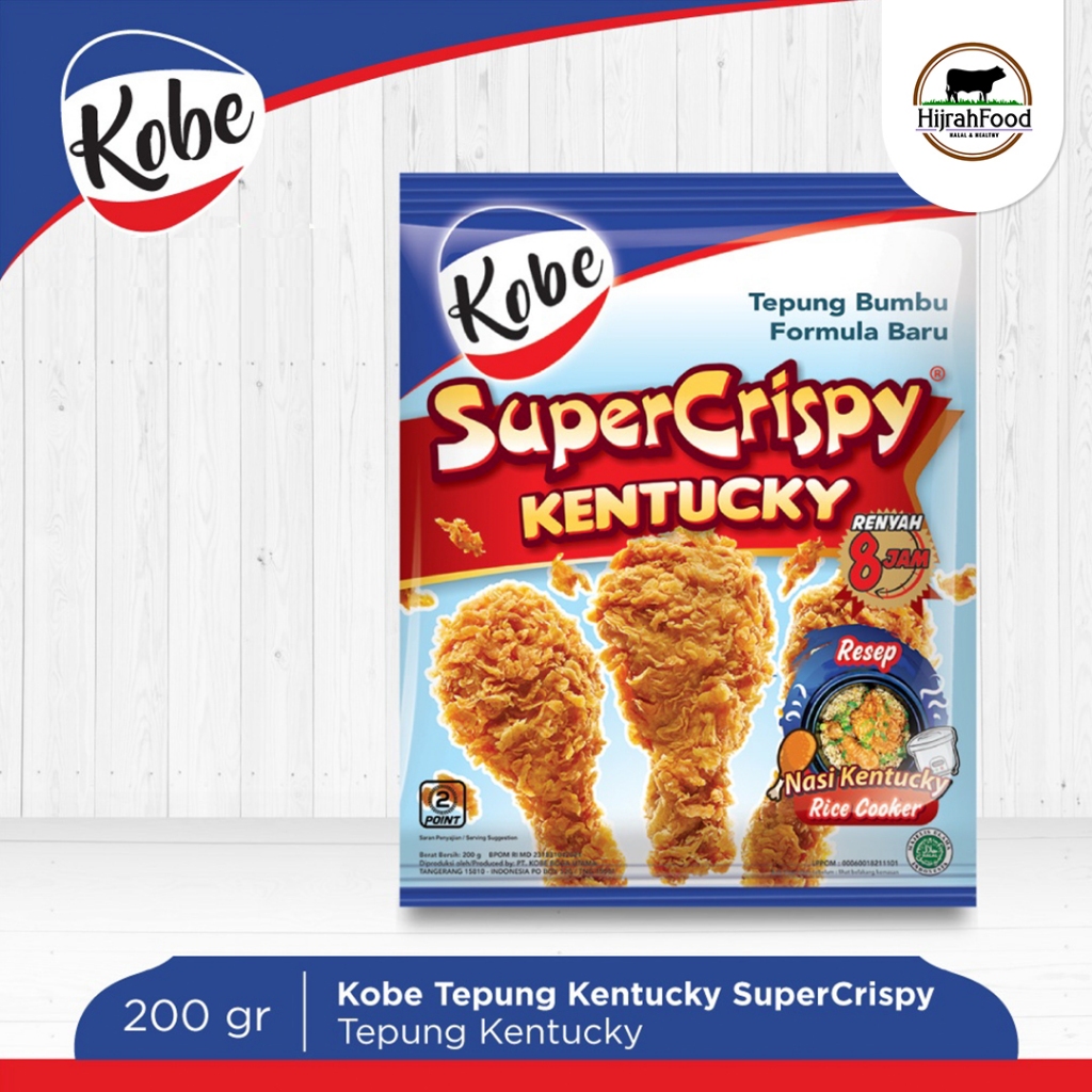

Kobe Tepung Bumbu Super Crispy Kentucky 200 gram Coating Mix Renyah