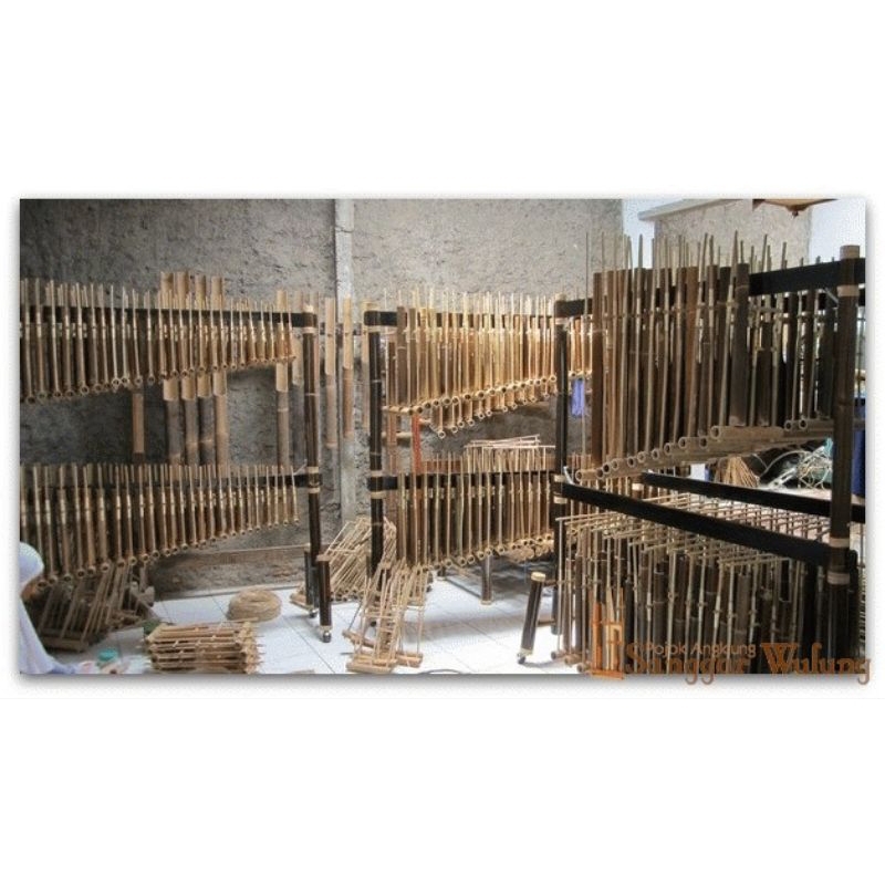 Angklung Unit Besar Bambu Hitam