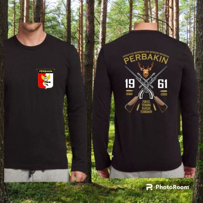 Kaos Perbakin Lengan Panjang / Kaos Perbakin / Kaos Pria Wanita/ Kaos hitam
