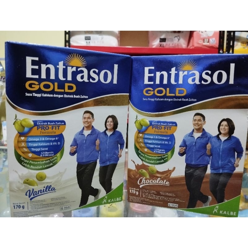 

ENTRASOL GOLD RASA VANILA / COKLAT 170g