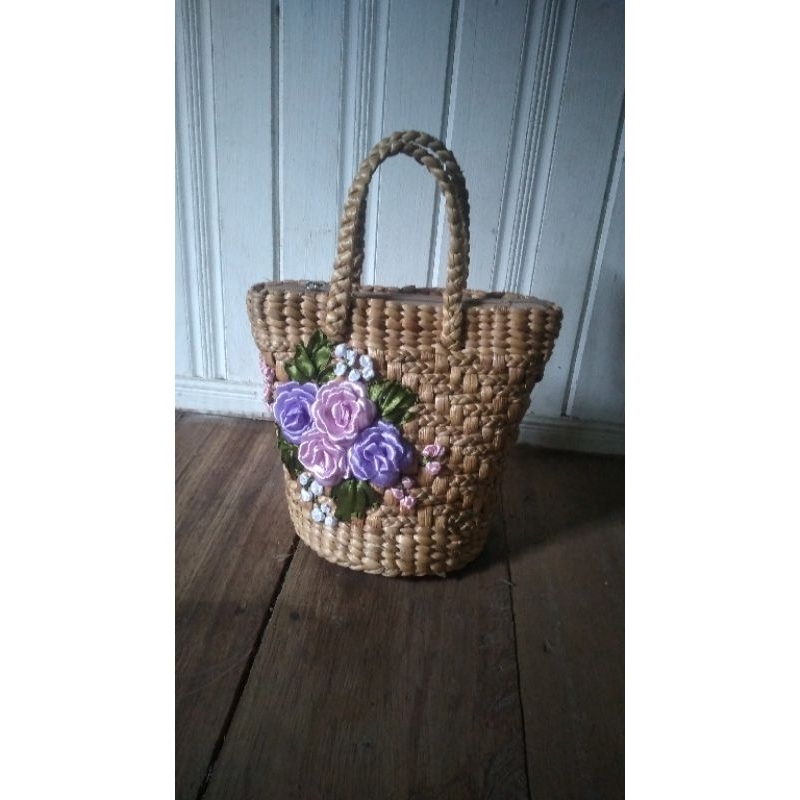 tas anyaman eceng gondok Mujisela