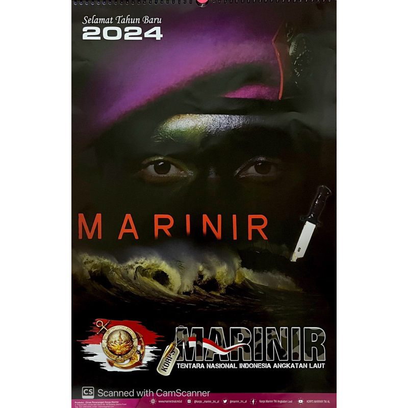 

Kalender TNI-AL Korps Marinir 2024 - Kalender Dinding