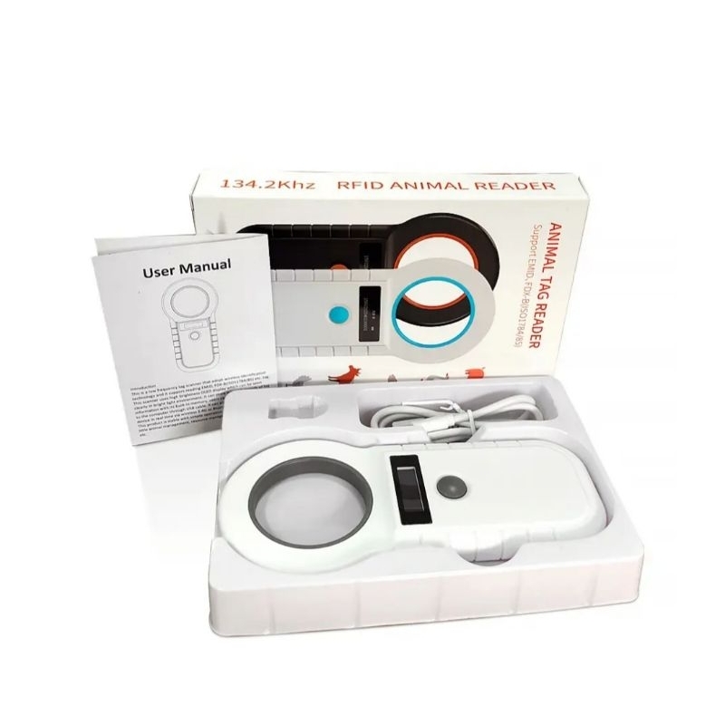 Pembaca chip ikan arwana 15 digit FDX B scanner tag reader golden super red arwana kucing anjing