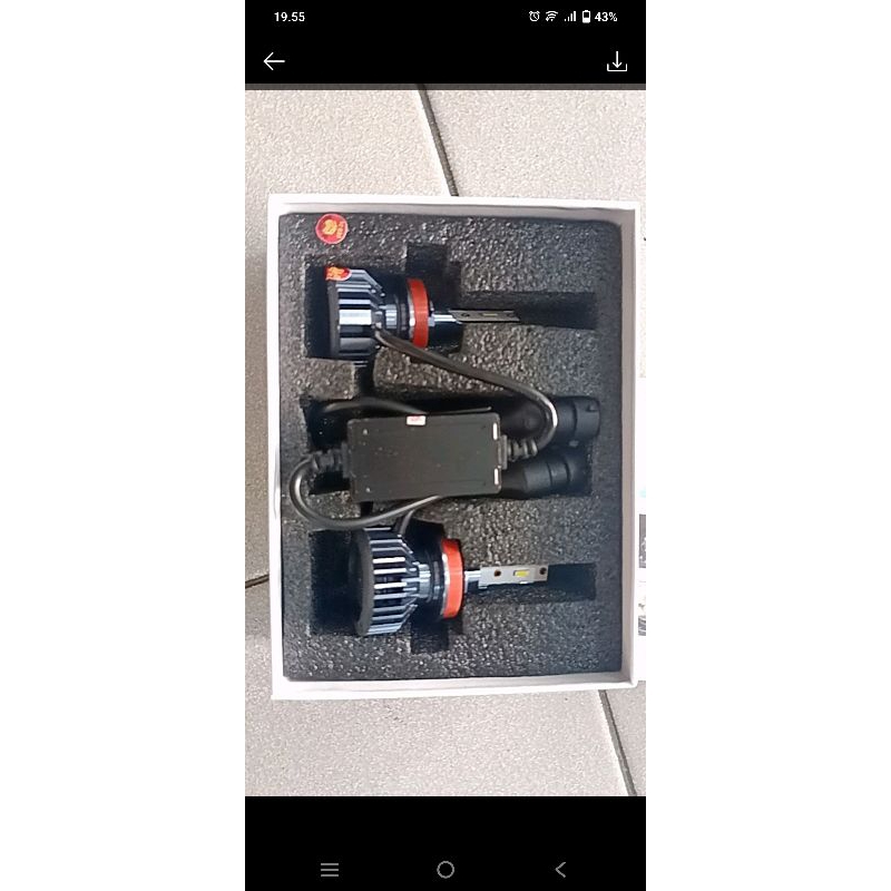 Bohlam Lampu H11 H16 LED COB Kuning 3000k