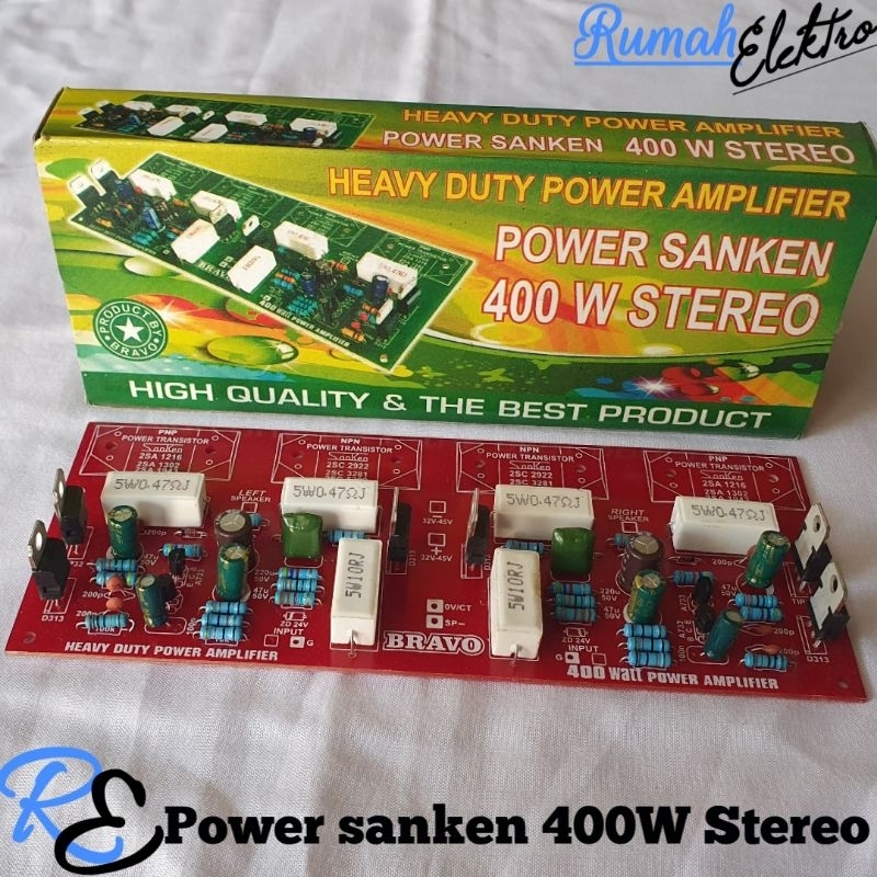 Kit Driver Power Sanken 400 Watt Stereo by Bravo