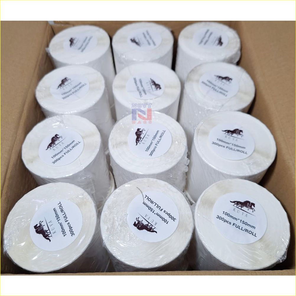 

STIKER THERMAL / STIKER LABEL RESI Murah 100 x 150 x 300pcs Harga 1 pcs RB9