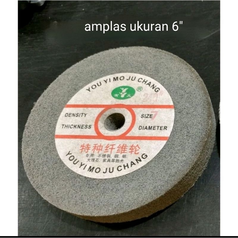 mata gerinda amplas/batu gerinda poles 6"