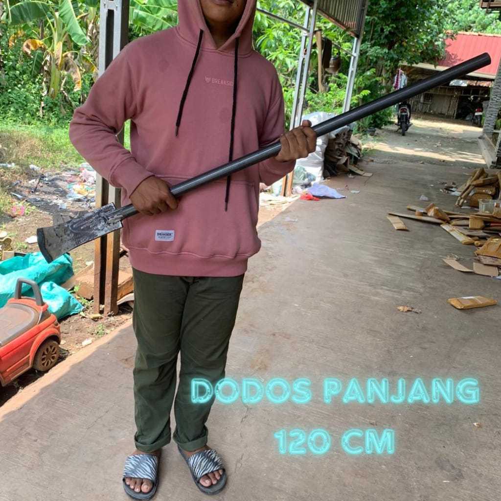 LINGGIS TANAH-DODOS PELEPAH SAWIT PANJANG-DODOS BAHAN DARI BAJA PER MOBIL GAGANG PIPA BESI