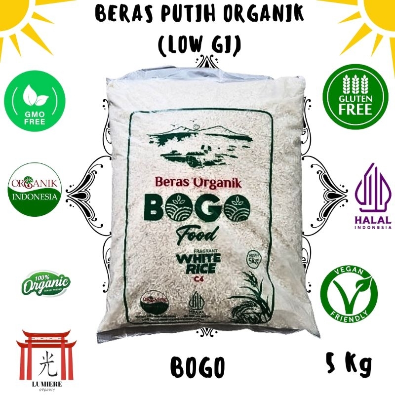 

Beras Putih Organik (Low GI), Beras Diabet, kemasan 5kg